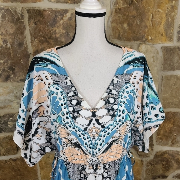 Hale Bob M MEDIUM Moth Butterfly Print Dress - Picture 4 of 11